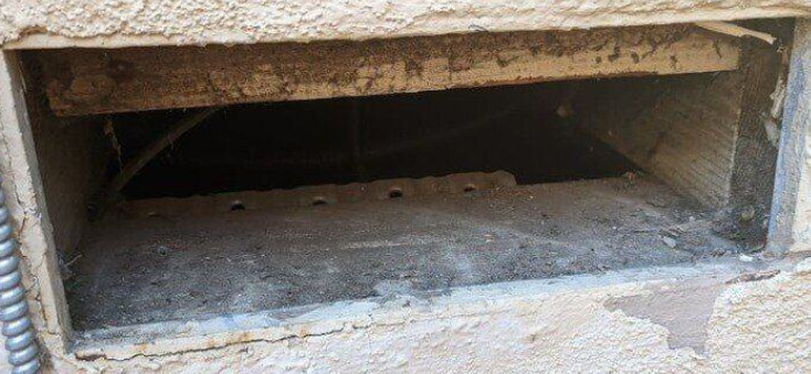 vent screen ripped open